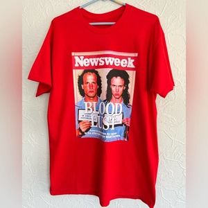 NATURAL BORN KILLERS NEWSWEEK MAGAZINE COVER BLOOD LUST QUALITY STREETWEAR SHIRT